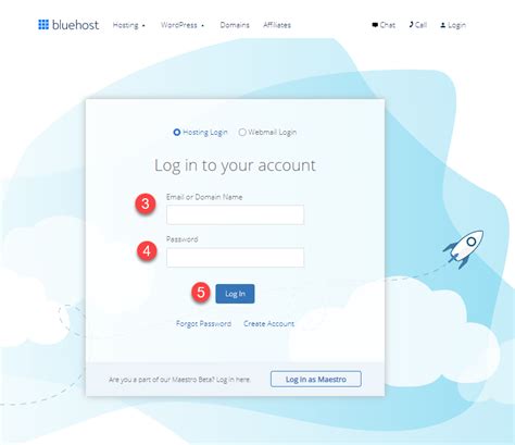 How To Login To Control Panel Cpanel And Billing Panel Bluehost Support