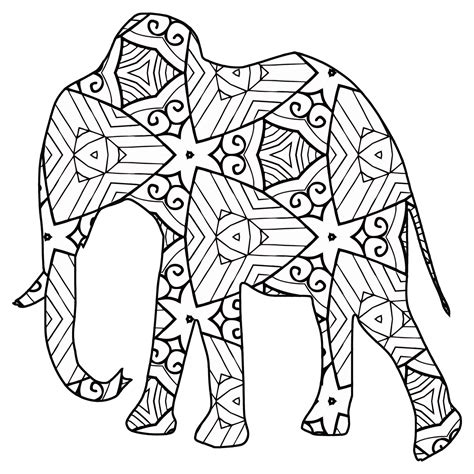 30 Free Coloring Pages A Geometric Animal Coloring Book Just For