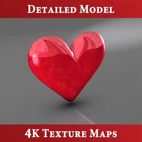 If any third party textures were used then they were downloaded from. 3d heart seven blender model
