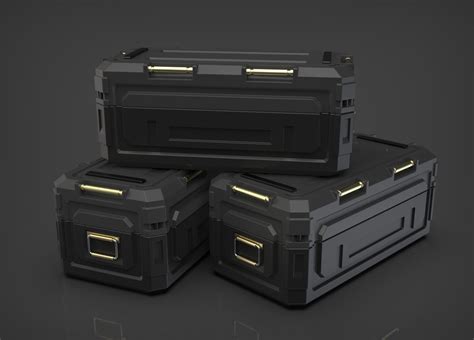 Sci Fi Crate Military Container 3d Model Kargo Cgtrader