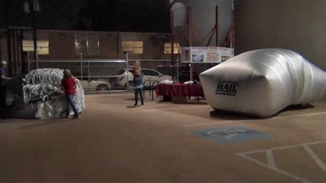 Patented portable hail protector™ automobile protection system stops any size hail before it touches your car and time. The HAIL PROTECTOR at the Metroplex MINI Car Club Holiday ...