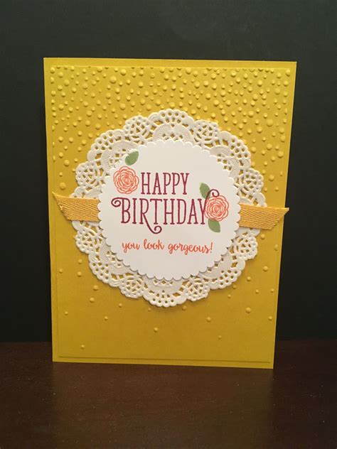 Happy Birthday Gorgeous Stampin Up Stampin Up Birthday Cards Hand