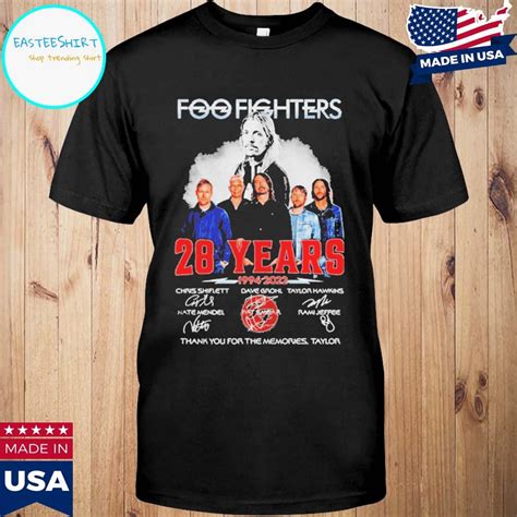 Official Foo Fighters 28 Years 1994 2022 T Shirt Hoodie Tank Top Sweater And Long Sleeve T Shirt