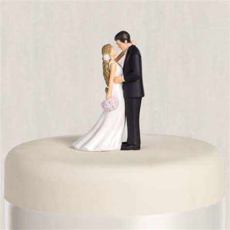 Blonde Bride And Groom Wedding Cake Topper 4 316in Wedding Cake