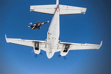 Skydiver Jumping From An Airplane Stock Photo Download Image Now Istock