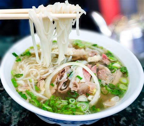 Traditional Vietnamese Pho Beef Noodle Soup Saigon Deli