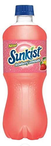 Buy Sunkist Strawberry Lemonade Soda 20 Oz Pack Of 12 240 Fl Oz