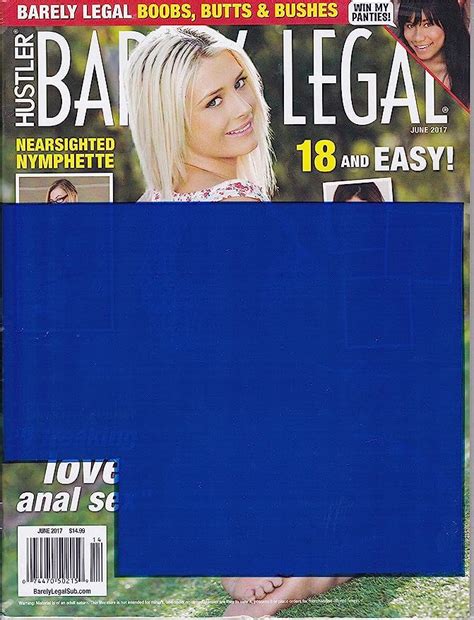 June 2017 Hustler Barely Legal Magazine Everything Else
