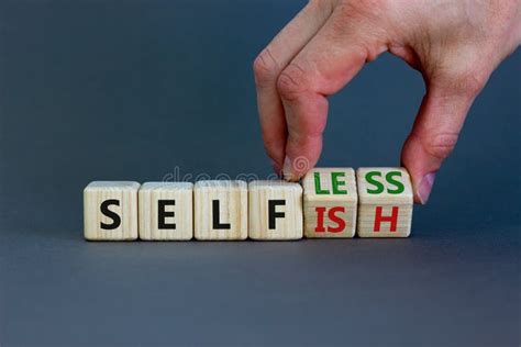 Selfish Or Selfless Symbol Turned Cubes And Changed The Word Selfish