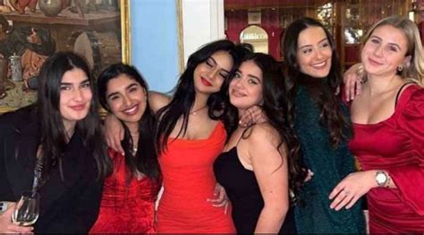 Ajay Devgn Kajols Daughter Nysa Parties With Friends In Red Dress