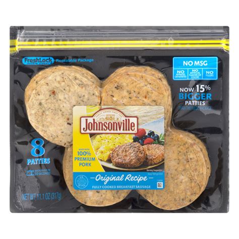 Save On Johnsonville Fully Cooked Breakfast Sausage Patties Original