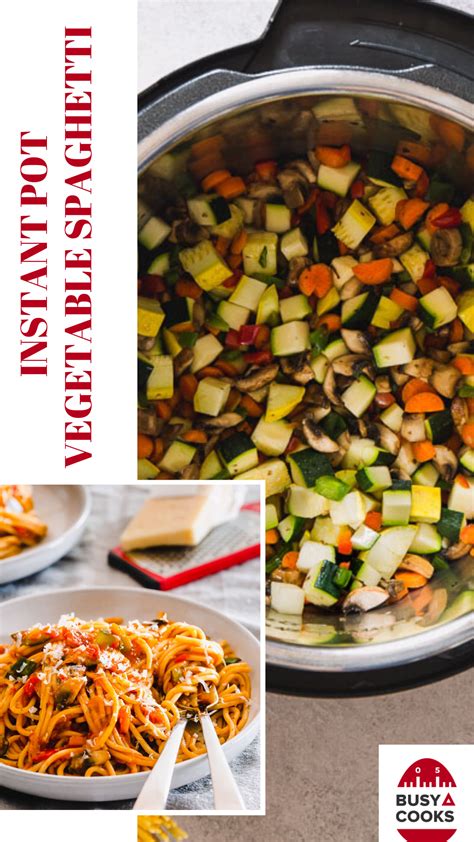 Instant Pot Vegetable Spaghetti - Busy Cooks | Recipe | Vegetable spaghetti, Frozen vegetable ...