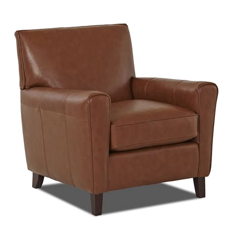 Wayfair Custom Upholstery Grayson Leather Arm Chair And Reviews Wayfair
