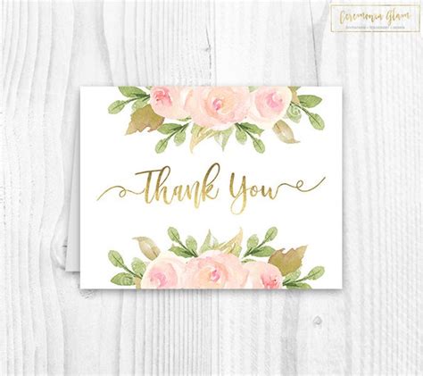 Printable Thank You Cards Printable Note Card Instant Download Boho