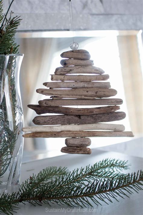Miniature Diy Driftwood Christmas Tree Ornament — Sustain