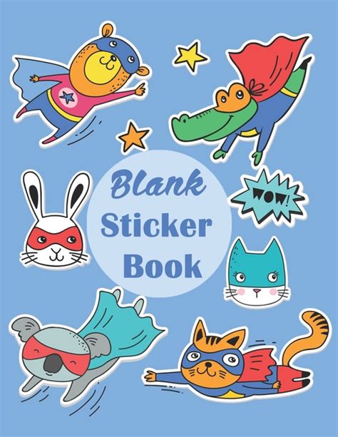 Free shipping on orders over $25 shipped by amazon. Blank Sticker Book: Cute Animal Superhero Blank Permanent ...
