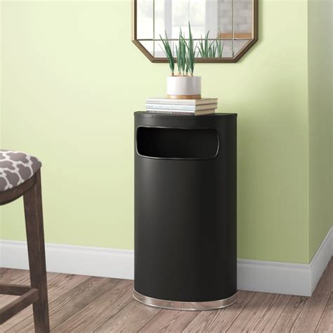 Witt Half Round Stainless Steel 9 Gallon Trash Can And Reviews Wayfair