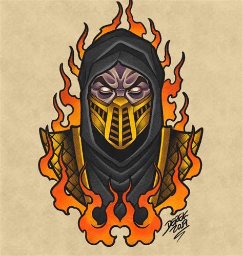 Dibujo De Scorpion Mortal Kombat Arte Amino Amino My XXX Hot Girl