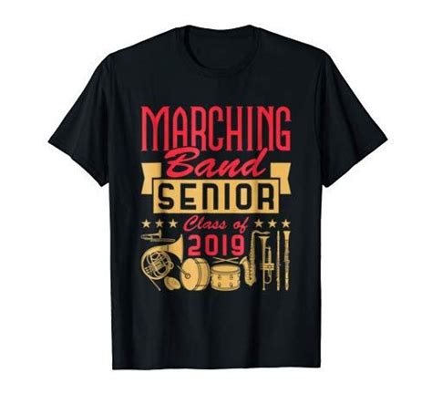 Marching Band Senior Tshirt Class Of 2019 Musician Ts