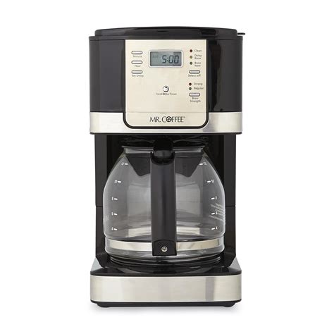 Mr Coffee Jwx27 12 Cup Programmable Coffee Maker Stainless Steelblack