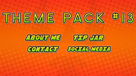 Twitch Panel Theme Pack 13complete Album Here Behance