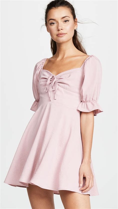 Renamed Puff Sleeve Ruched Dress Shopbop Ruched Dress Fashion