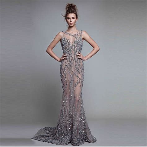 2017 Luxury Shiny Crystal Prom Dresses Sexy Backless Rhinestone Long Formal Evening Party