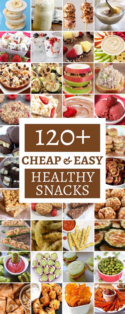 120 Cheap And Healthy Snack Recipes Cheap Healthy Snacks Cheap Easy