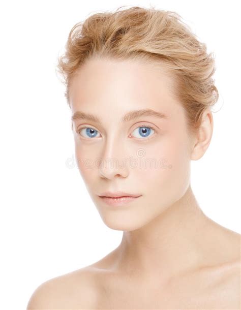 Skin Care Treatment Or Cosmetic Ads Concept Beauty Woman Face With