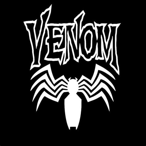 Look into my eyes eddie. Venom decal Venom logo symbol emblem silhouette spiderman ...