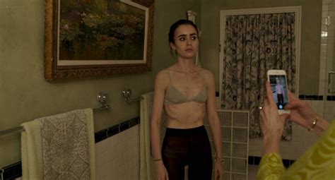 Lily Collins Nude Side Boob To The Bone 2017 Hd 1080p Web