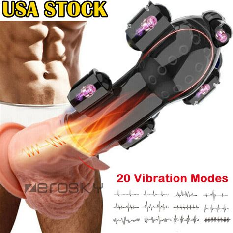 electric penis head vibrator male masturbating stimulator exerciser sex toys usa ebay