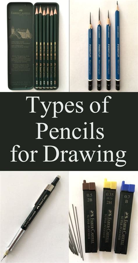 Guide For Types Of Drawing Pencils Including Wooden Pencils Mechanical