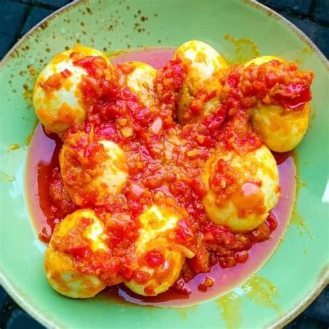 Anda bisa menyiapkan klengkam kentang balado awet renyah memakai 14 bahan dan 9 langkah pembuatan. Resep Telur Balado Padang Asli Sederhana ala Rumahan : Bumbu Balado Merah Pedas Enak & Cara ...