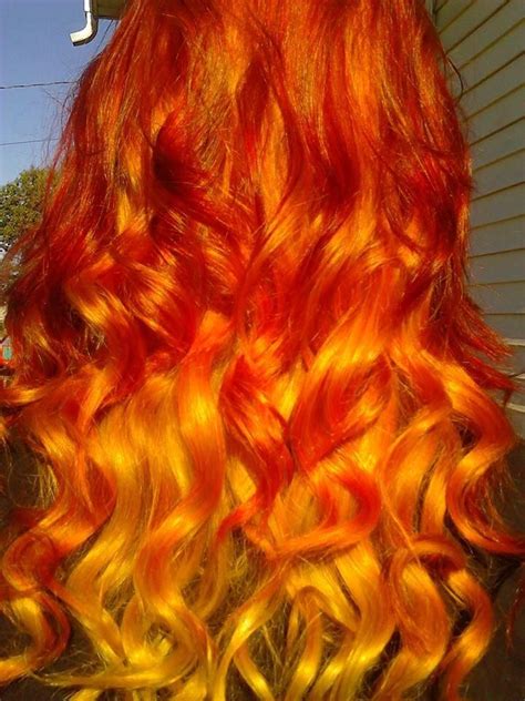 Look At My Hair Xd Red Orange Yellow Hair Love It Fire Hair Lol