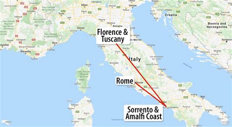 Geradeaus Druck Freundin West Coast Of Italy Map Subjektiv Mobilisieren