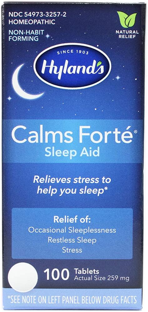 Hylands Calms Forte Tablets 100c 100 Count Amazonca Health