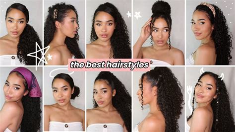 easy summer hairstyles for curly hair