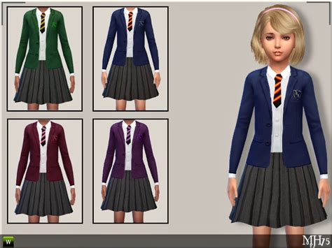 The Sims Resource S4 School Uniforms Cf
