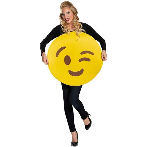 Emoji Wink Adult Costume Scostumes