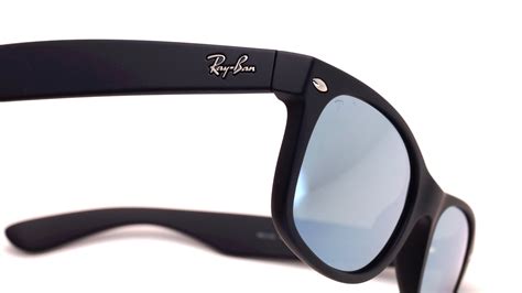 sunglasses ray ban new wayfarer black g15 rb2132 622 30 52 18 small mirror in stock price 83