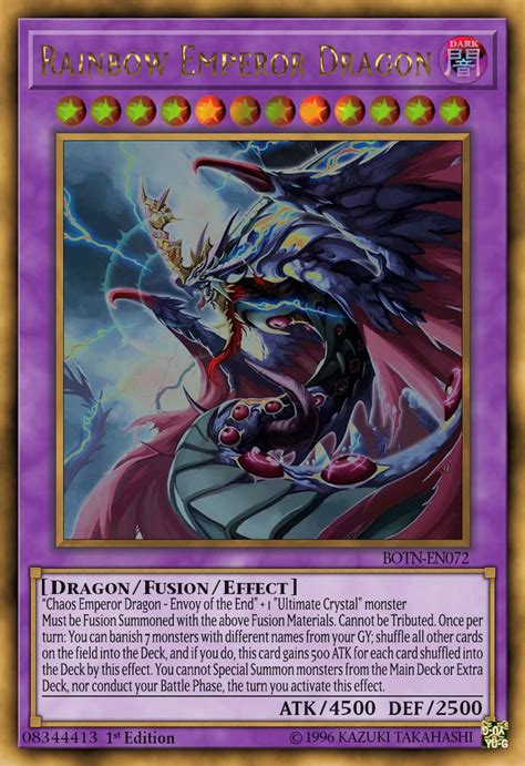 Rainbow Emperor Dragon By Chaostrevor On Deviantart Yugioh Dragon