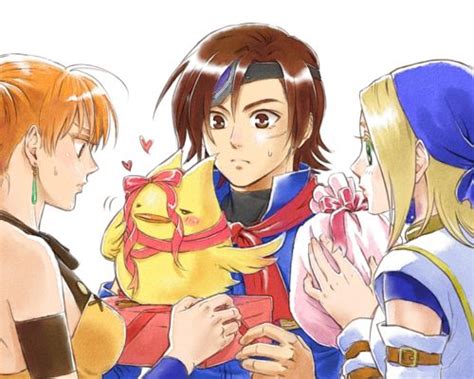 This island is located high in the sky above dark rift. Vyse, Aika and Fina Moonfish Quest. | Fan art, Game ...