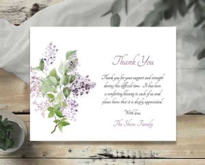 If time isn't of the essence, consider sending a handwritten card or note. Funeral Thank You Card Wording: What to Say for Sympathy Condolences
