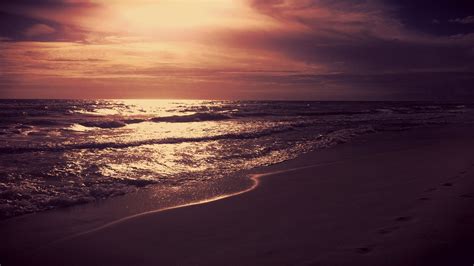 Wallpaper Sunlight Sunset Sea Shore Sand Reflection Sky Beach Sunrise Evening