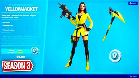 Unlock the new yellow jacket fortnite pack & get the following items below! *NEW* YELLOWJACKET Starter Pack in FORTNITE Season 3! How ...