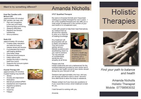 holistic therapy brochure by amanda nicholls issuu