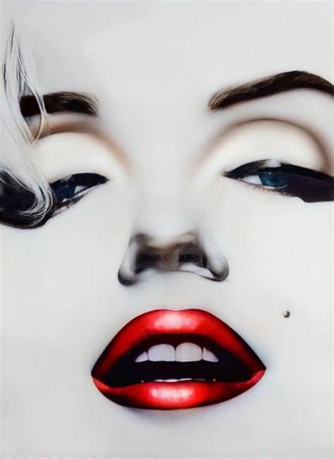 Marilyn Monroe Sexy Red Lips Art Marilyn Monroe Art Paintings