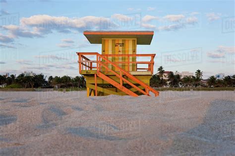 Lifeguard Hut South Beach Miami Florida Usa Stock Photo Dissolve
