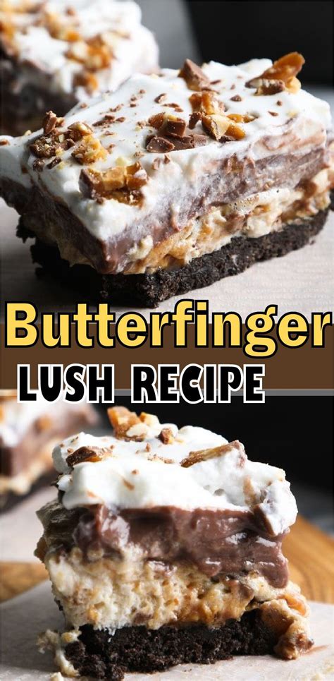 Let sit to thicken for a minute or two and then pour over peanut butter layer. BUTTERFINGER CHOCOLATE AND PEANUT BUTTER LUSH in 2020 ...